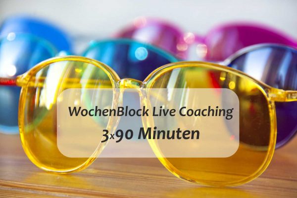 Live-Coaching 1-WochenBlock 3x90 Minuten